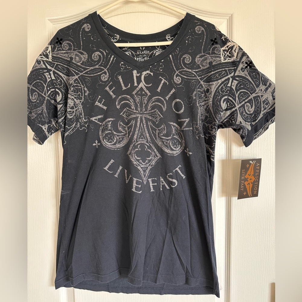 Vintage Y2K Affliction T-Shirt Size XL